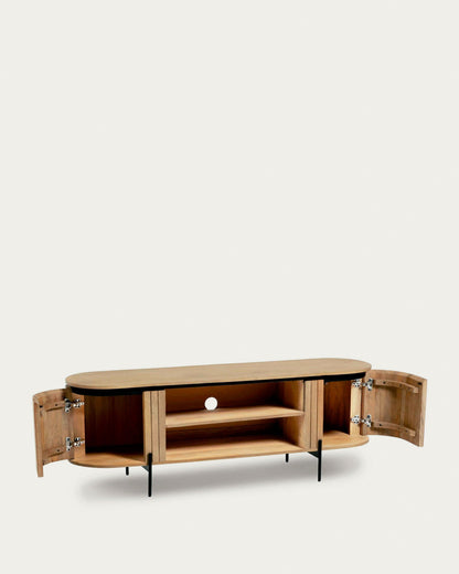 Mist TV Console Unit Small | Solid Wood