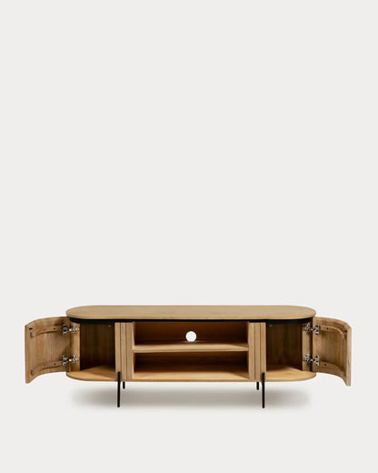 Mist TV Console Unit Small | Solid Wood