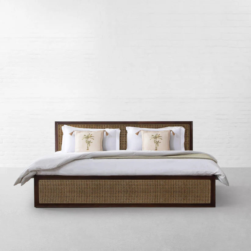 The Cartwright Platform Bed With Storage | Sheesham Wood