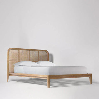 The Sequoia Wicker Platform Bed | Mango Wood