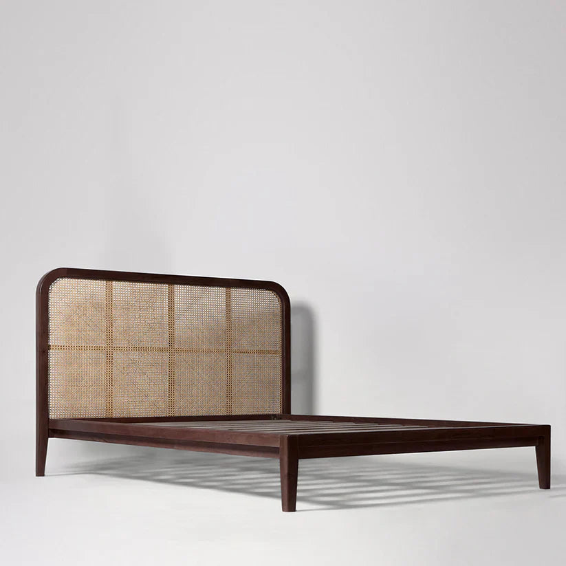 The Sequoia Wicker Platform Bed | Mango Wood