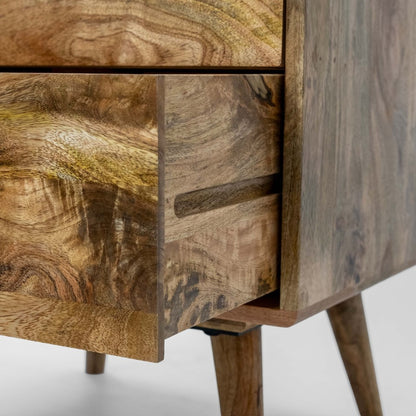 Hamburg Bedside Table 3 Drawer Premium Solid Wood Minimalist Furniture