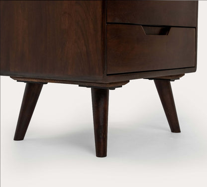 Hamburg Bedside Table 3 Drawer Premium Solid Wood Minimalist Furniture