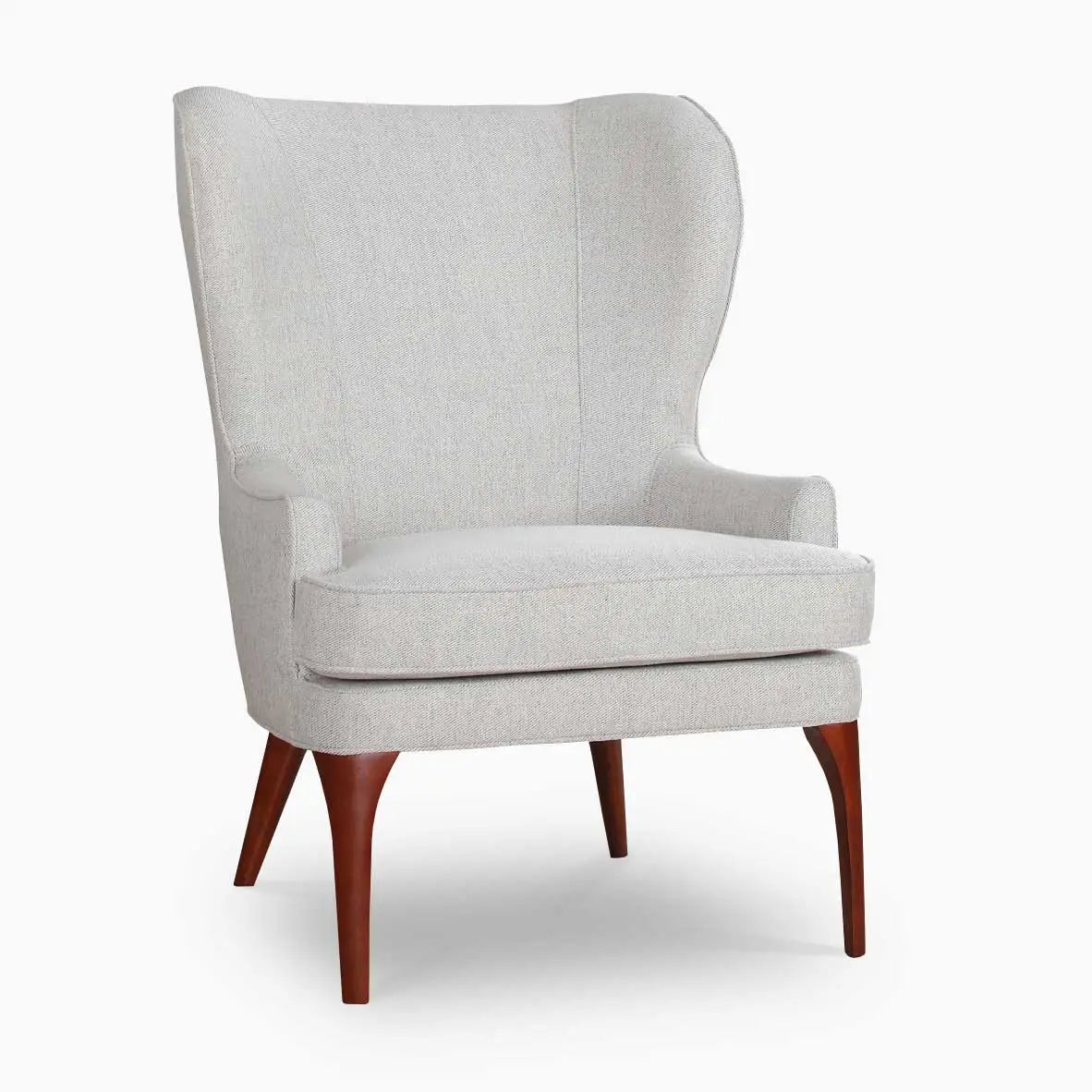 The Noble White Armchair | Premium Teak Wood