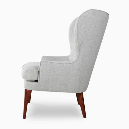The Noble White Armchair | Premium Teak Wood