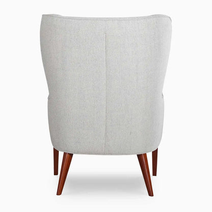 The Noble White Armchair | Premium Teak Wood