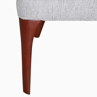 The Noble White Armchair | Premium Teak Wood