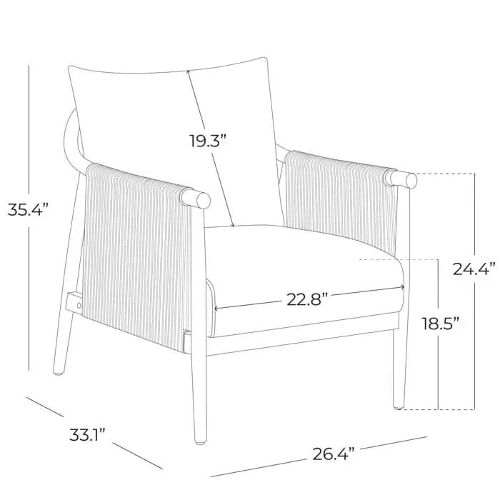Emblem Arm Chair | Solid Wood