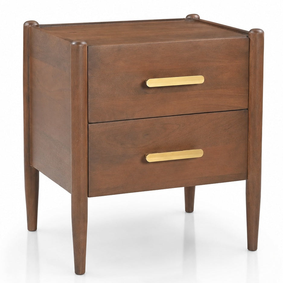 Brioak Nightstand Bed Side Table | Teak Wood