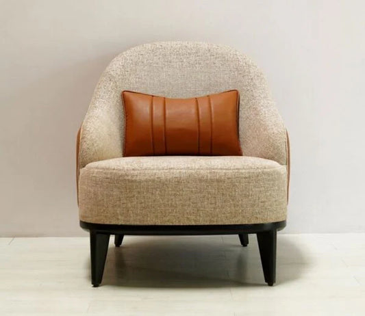 The Alcove Accent Chair | Beige & Brown
