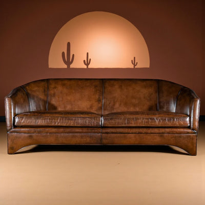 The Chronicler Chesterfield Three Seater Sofa | Caramel Brown