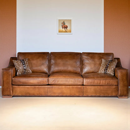 The Alchemist Chesterfield Three Seater Sofa | Caramel Brown