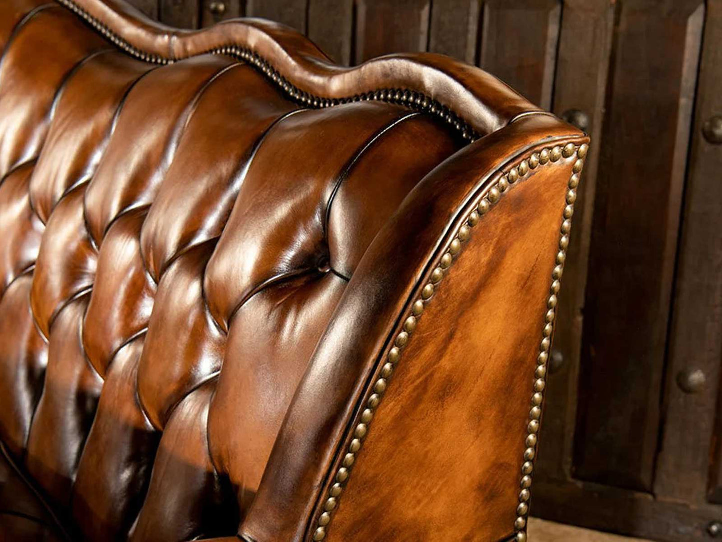 Langford Luxe Three Seater Sofa | Caramel Brown | Genuine Leather
