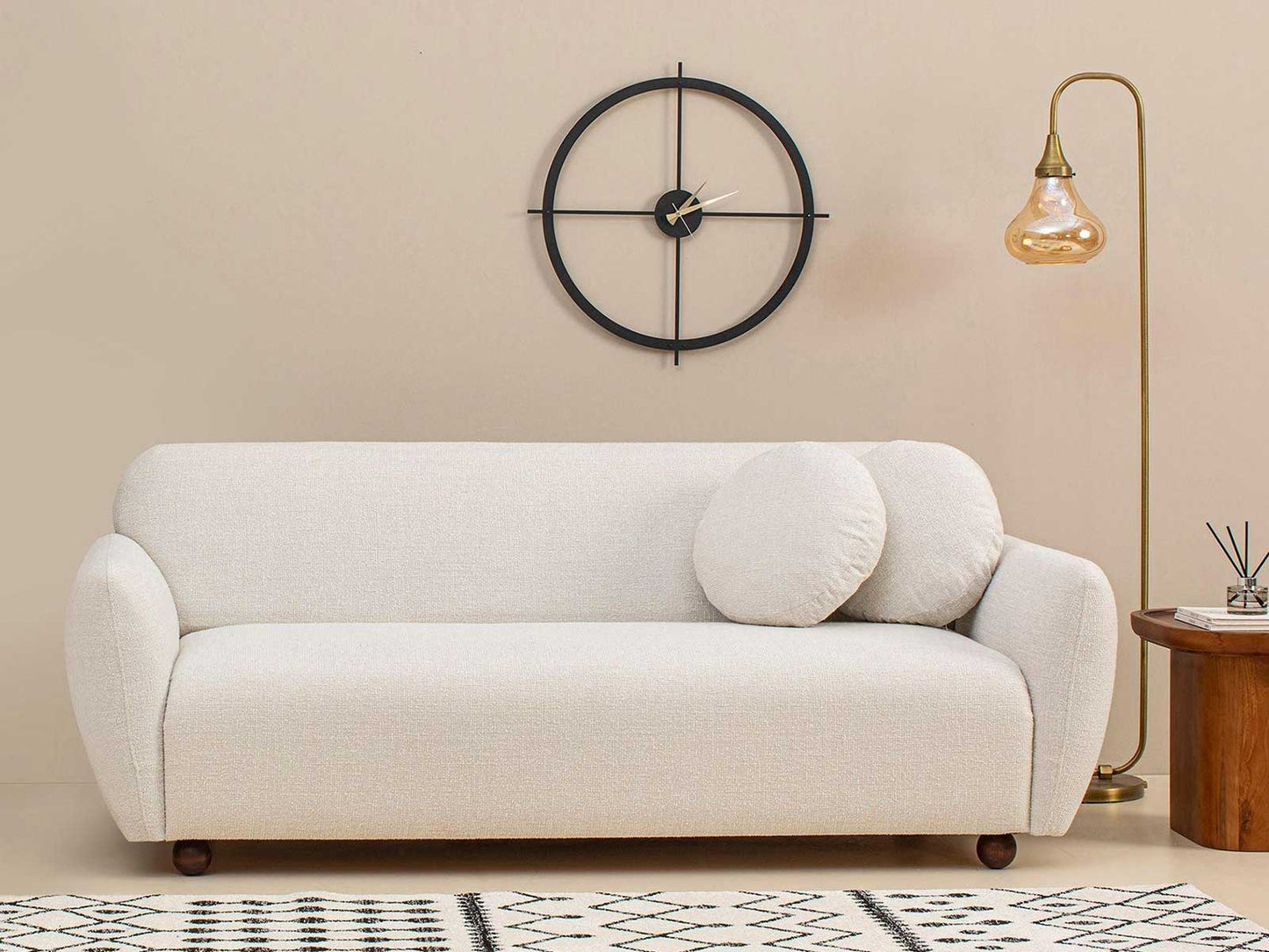 The Eidolon Three Seater Sofa | White