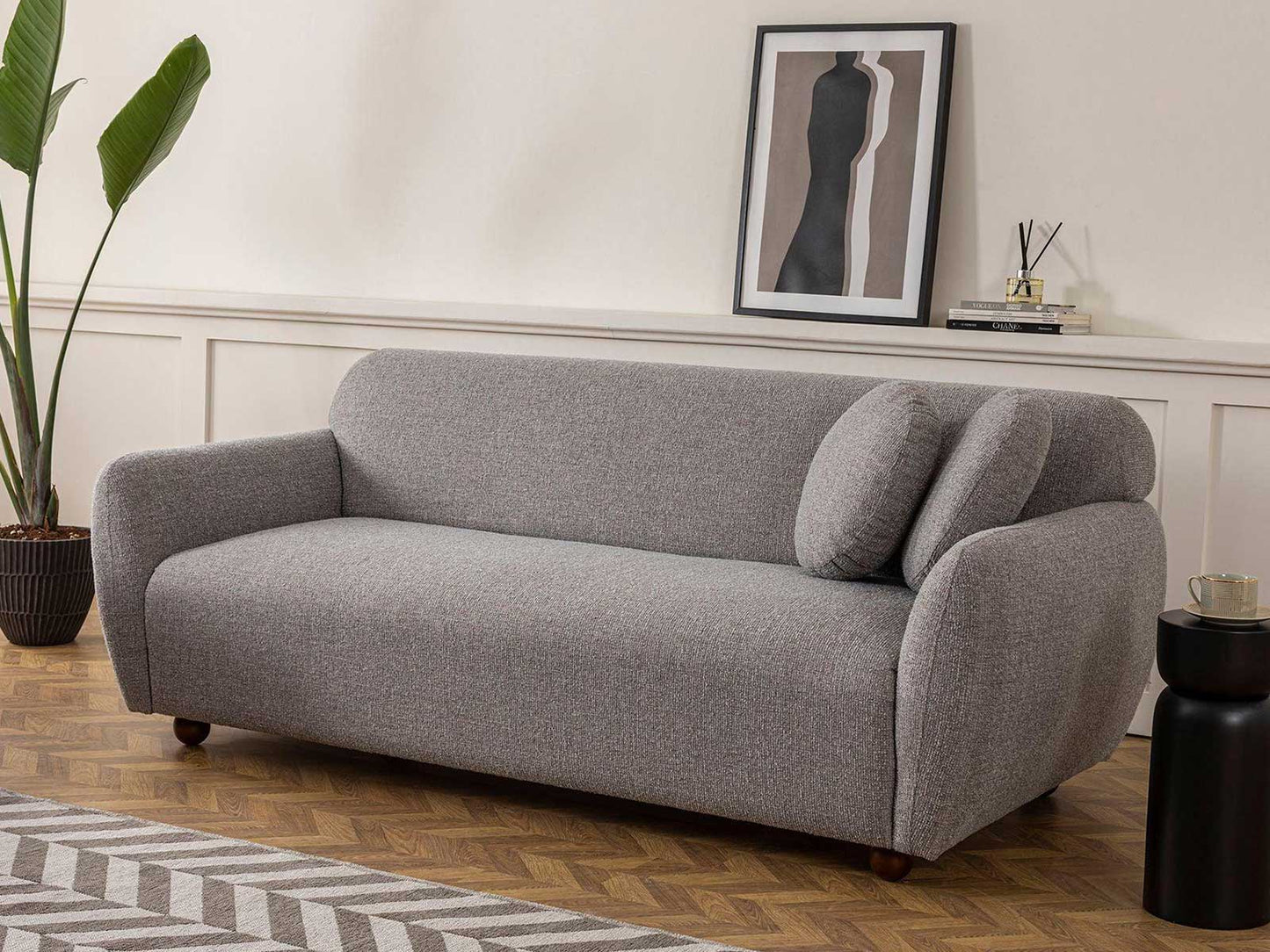 The Eidolon Three Seater Sofa | Light Grey