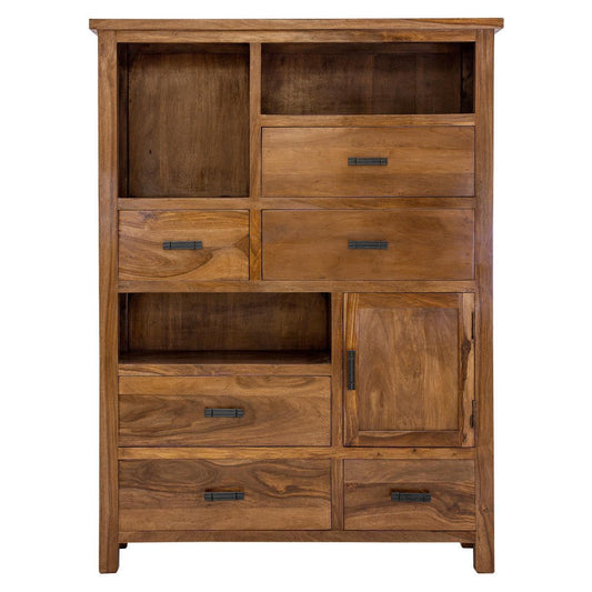 Heritage Showcase & Display Cabinet Living Room Storage | Sheesham Wood