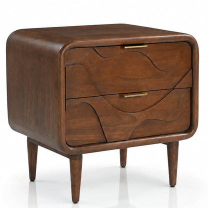 Dovetail Nightstand Bed Side Table | Teak Wood