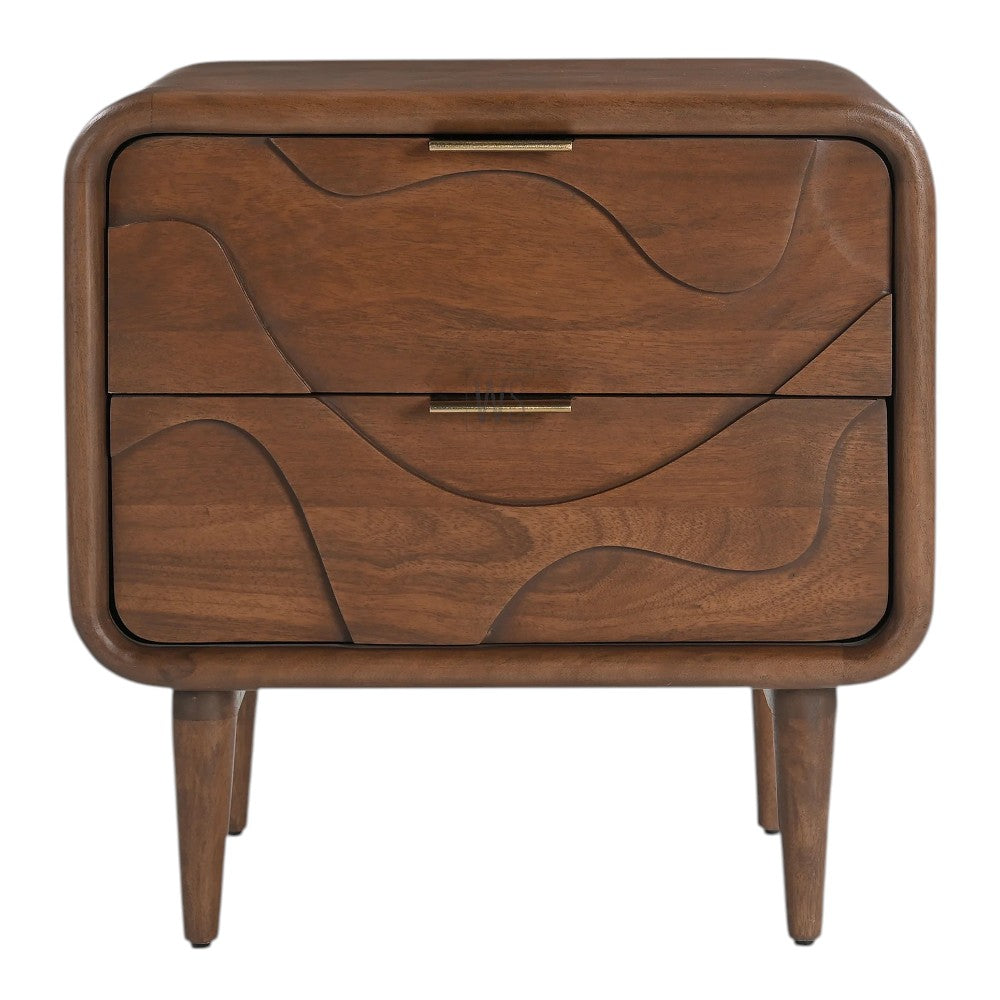 Dovetail Nightstand Bed Side Table | Teak Wood