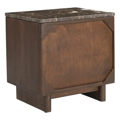 Elmora Nightstand Bed Side Table | Teak Wood