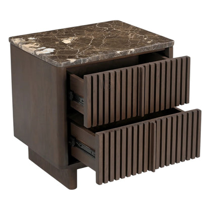 Elmora Nightstand Bed Side Table | Teak Wood