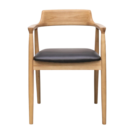 The Elvoro Dining Chair | Ash Wood | Natural Black