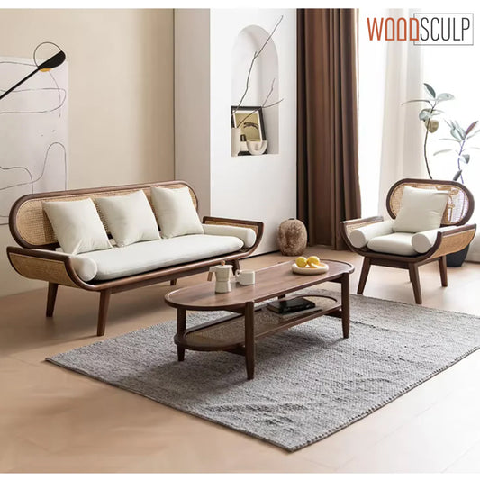 Astra Premium Wooden Sofa Set | Premium Teak Wood