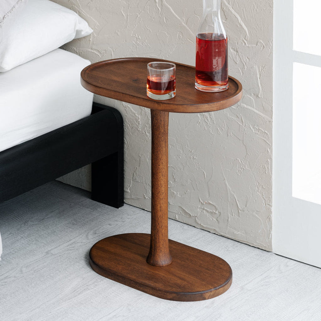 The Dune Side and End Table| Solid Wood