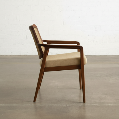 The Kai Teak & Cane Arm chair | Premium Teak Wood