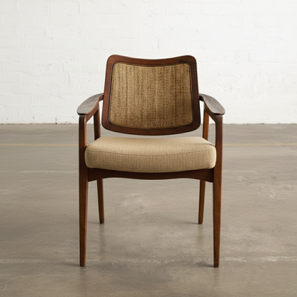 The Kai Teak & Cane Arm chair | Premium Teak Wood