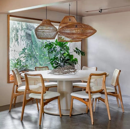 Lattice Dining Chair | Acacia Wood