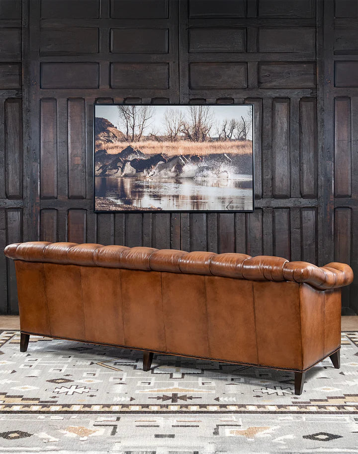 The Statesman Chesterfield Three Seater Sofa | Genuine Leather