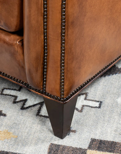 The Statesman Chesterfield Three Seater Sofa | Genuine Leather