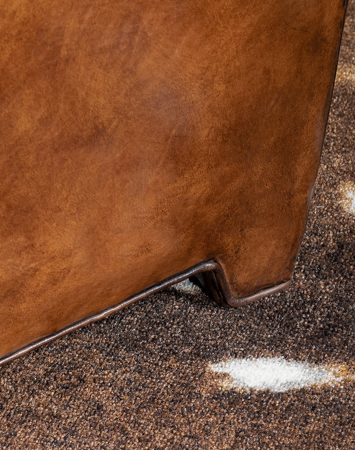 The Chronicler Chesterfield Three Seater Sofa | Caramel Brown