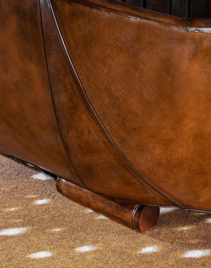 The Chronicler Chesterfield Three Seater Sofa | Caramel Brown