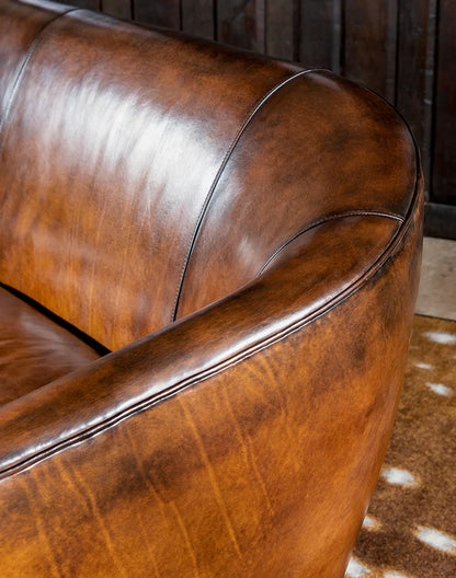The Chronicler Chesterfield Three Seater Sofa | Caramel Brown
