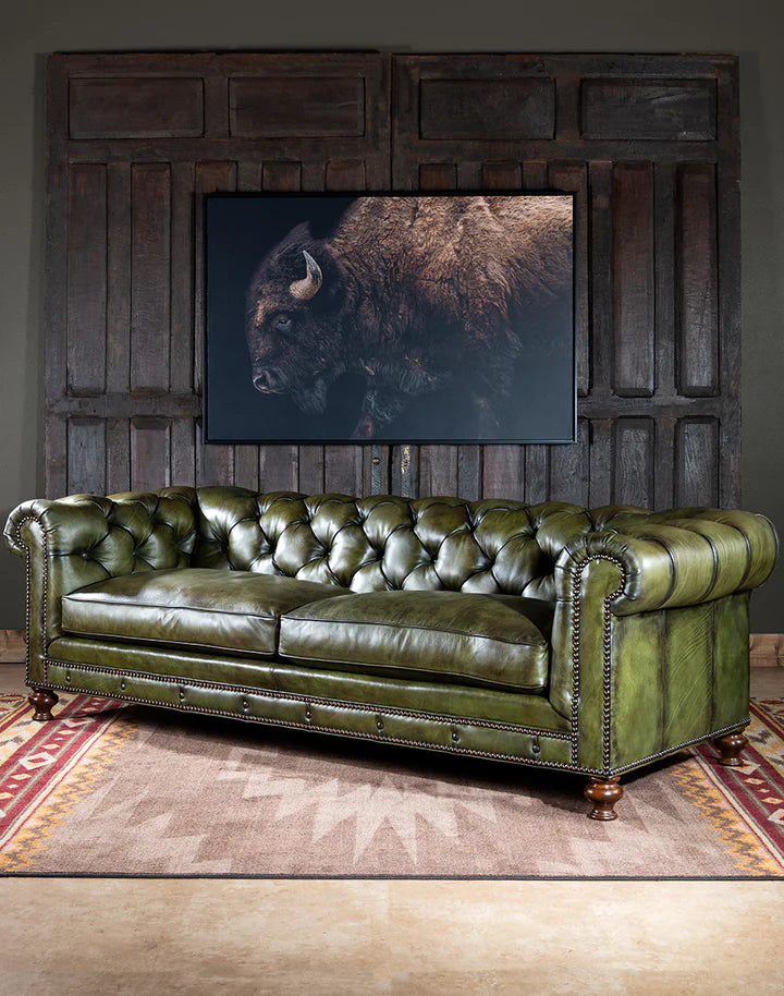 The Fireside Chesterfield Three Seater Sofa | Genuine Leather