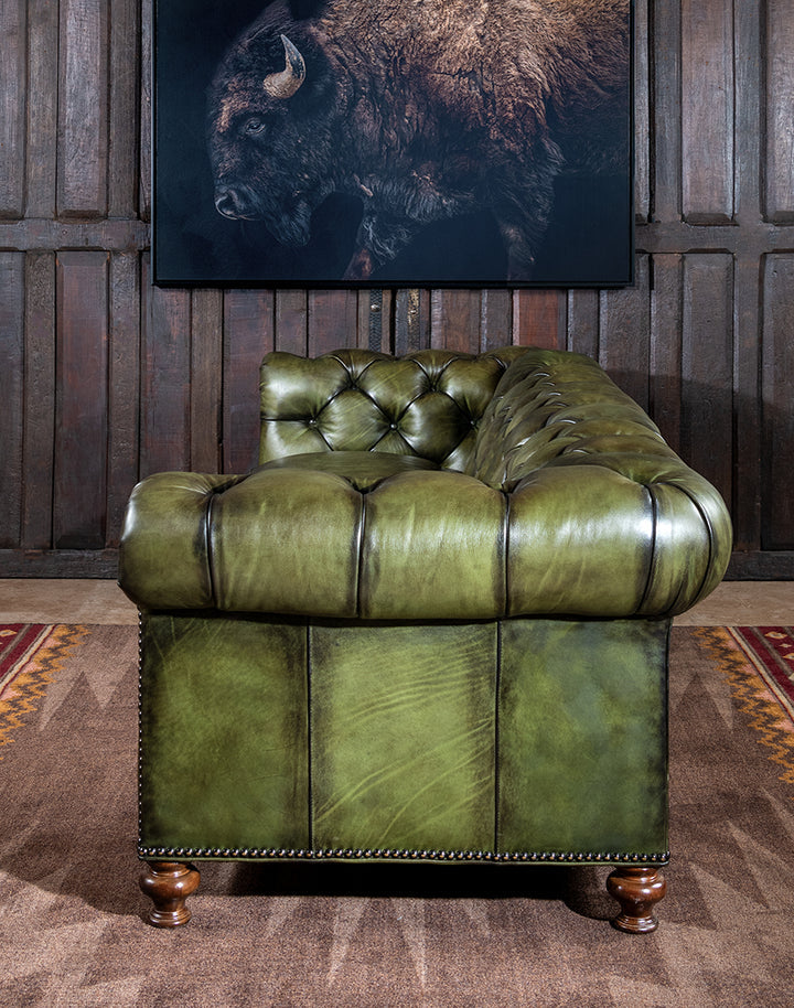 The Fireside Chesterfield Three Seater Sofa | Genuine Leather