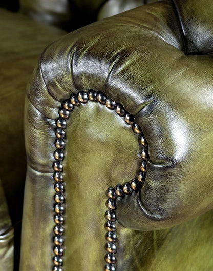 The Fireside Chesterfield Three Seater Sofa | Genuine Leather