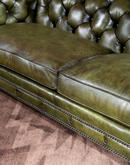 The Fireside Chesterfield Three Seater Sofa | Genuine Leather