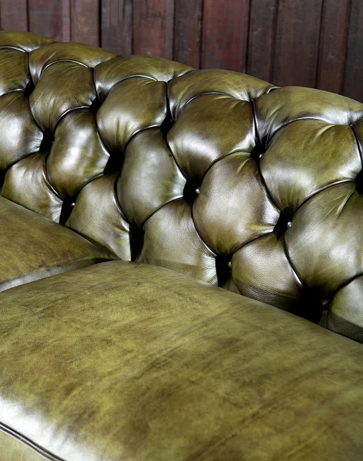 The Fireside Chesterfield Three Seater Sofa | Genuine Leather