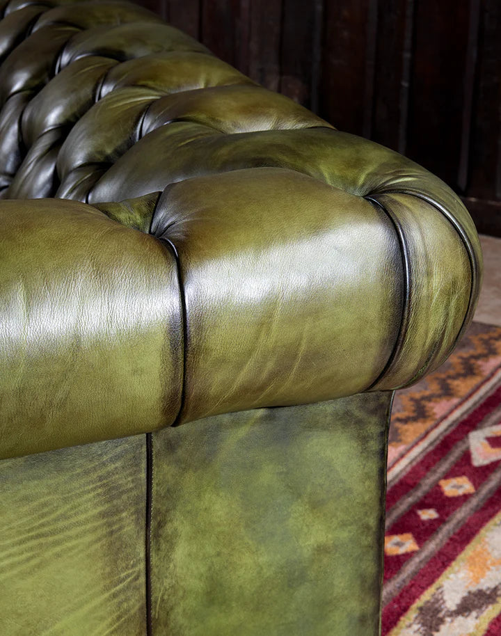 The Fireside Chesterfield Three Seater Sofa | Genuine Leather