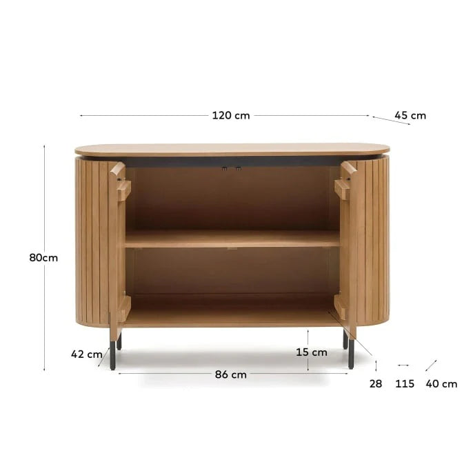 Mist 2 Door Sideboard Cabinet | Solid Wood