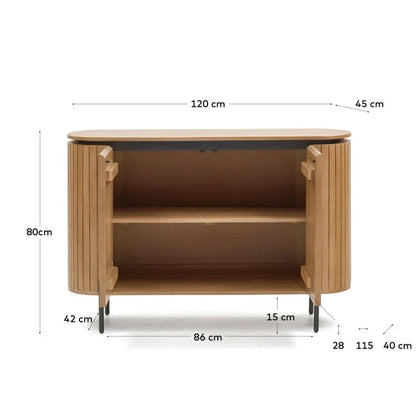 Mist 2 Door Sideboard Cabinet | Solid Wood