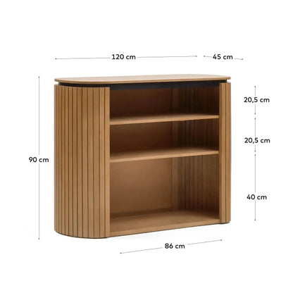 Mist Console Table & Low Cabinet | Solid Wood