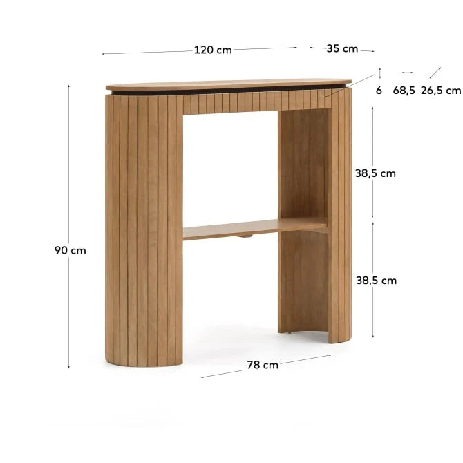 Mist Console Table  | Solid Wood