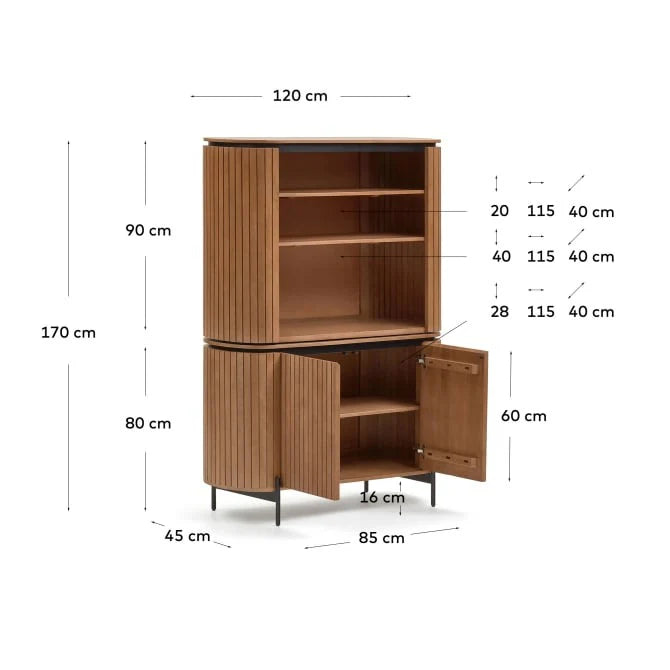 Mist Sideboard Crockery Unit | Solid Wood