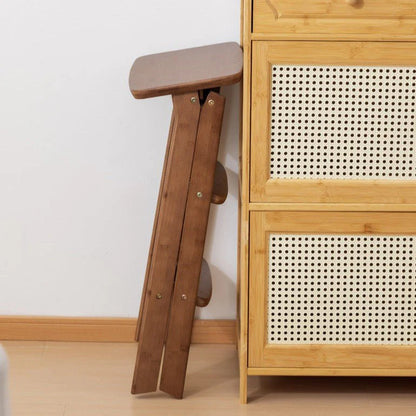 Multipurpose Foldable Ladder Stool | Acacia Wood