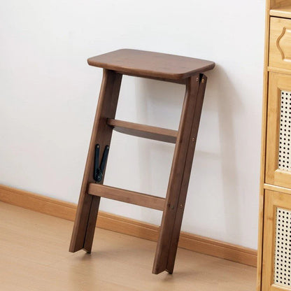 Multipurpose Foldable Ladder Stool | Acacia Wood