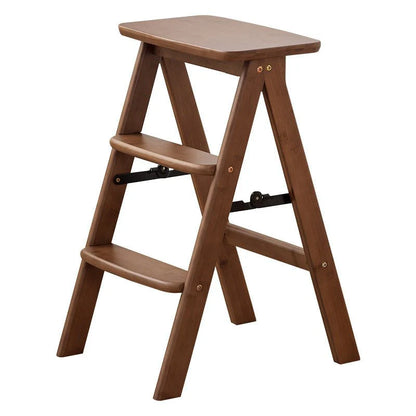 Multipurpose Foldable Ladder Stool | Acacia Wood