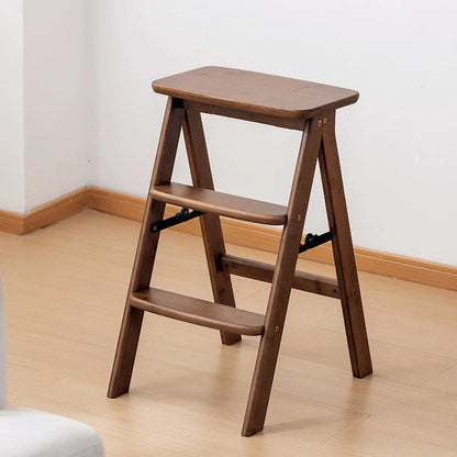Multipurpose Foldable Ladder Stool | Acacia Wood